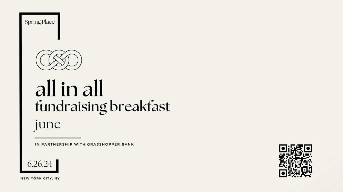 fundraising breakfast: june