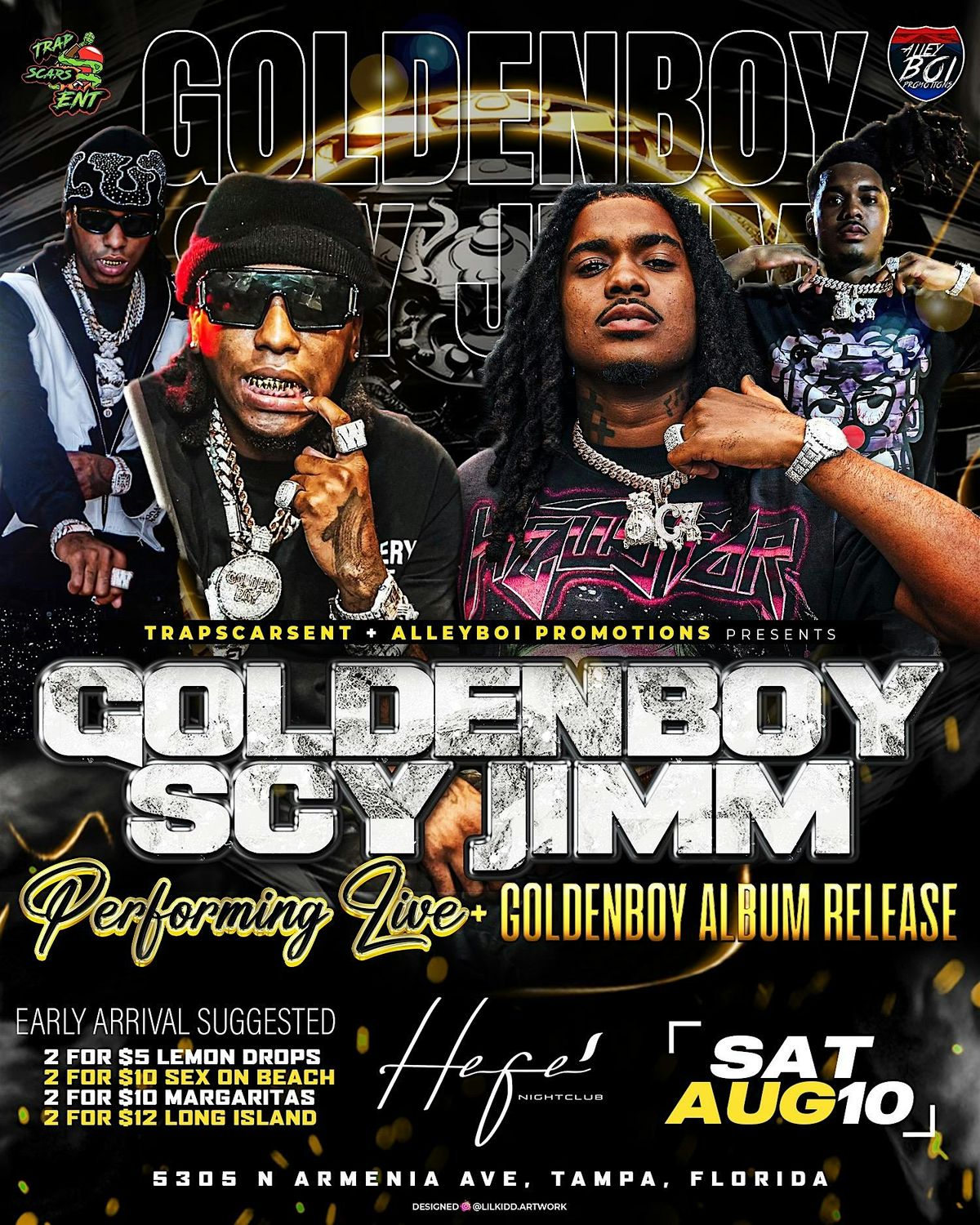 Golden Boy x Scy Jim Performing Live Tampa Fl Hefe Night Club