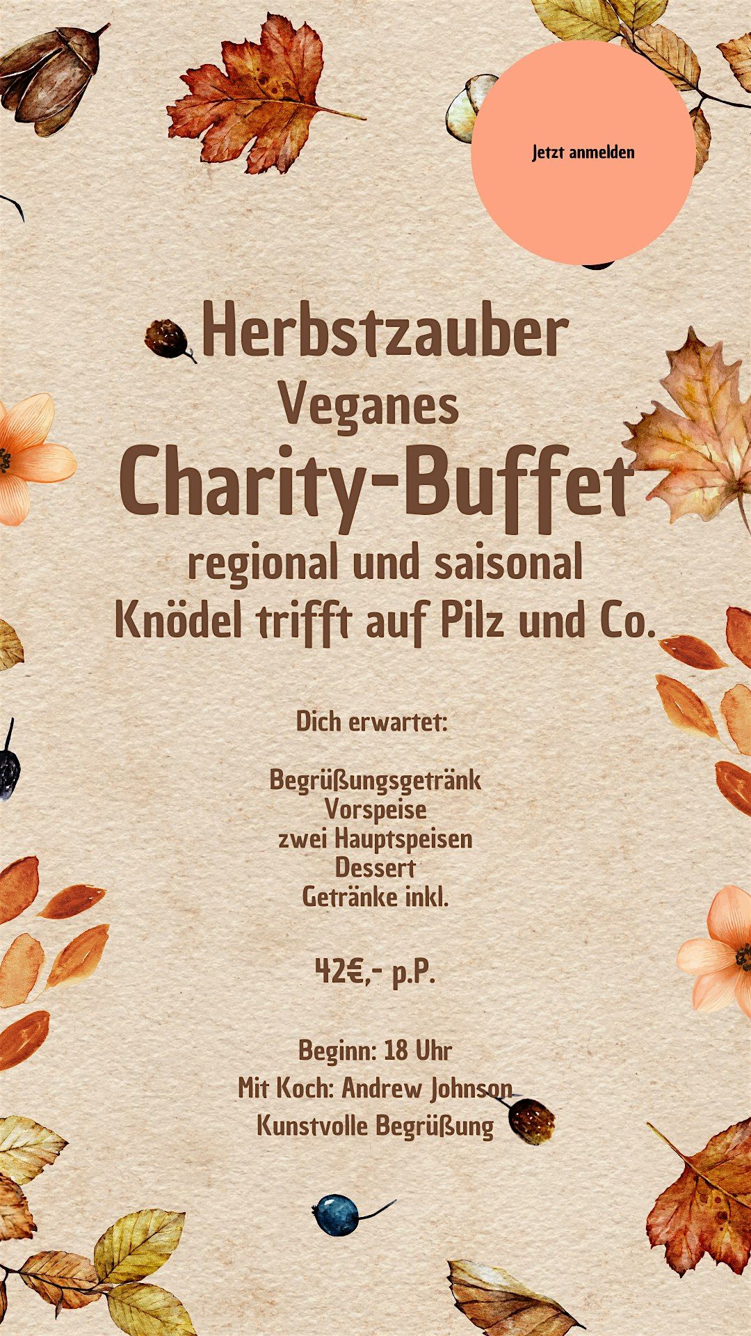 Veganes Charity-Buffet | Herbstzauber