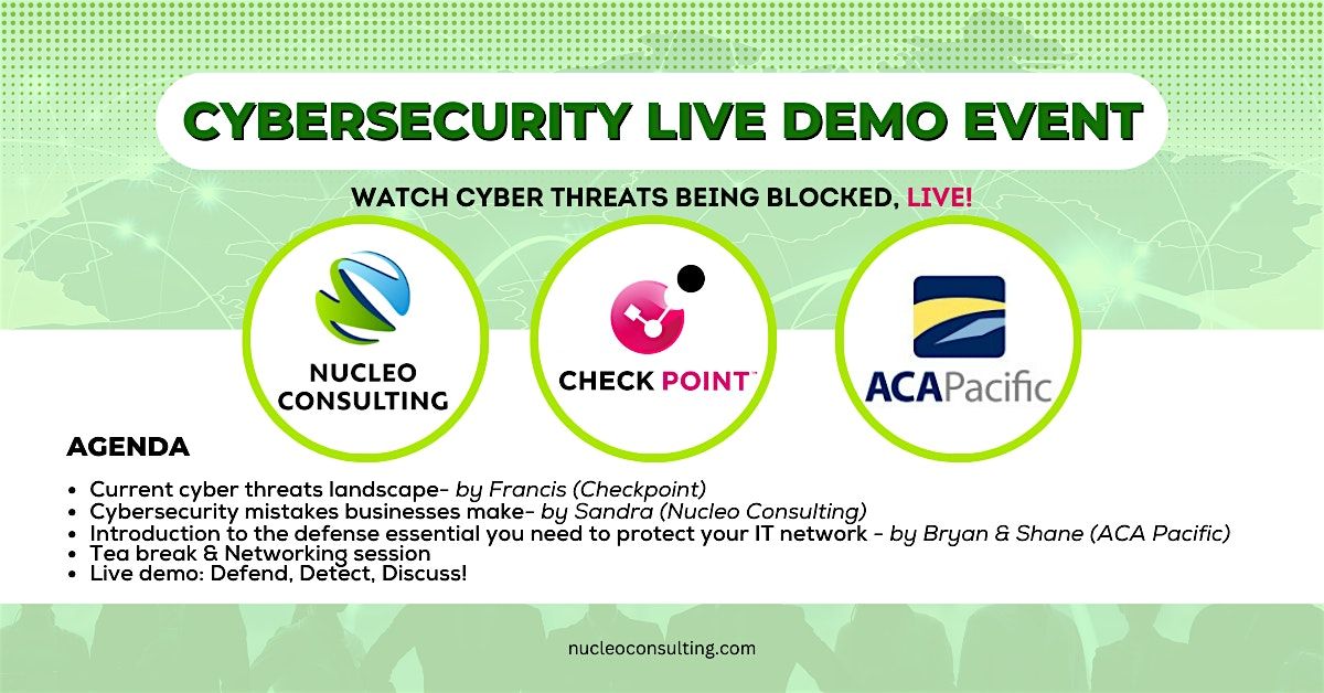 Cybersecurity Live Demo Event: Watch Cyber Threats Being Blocked, LIVE!