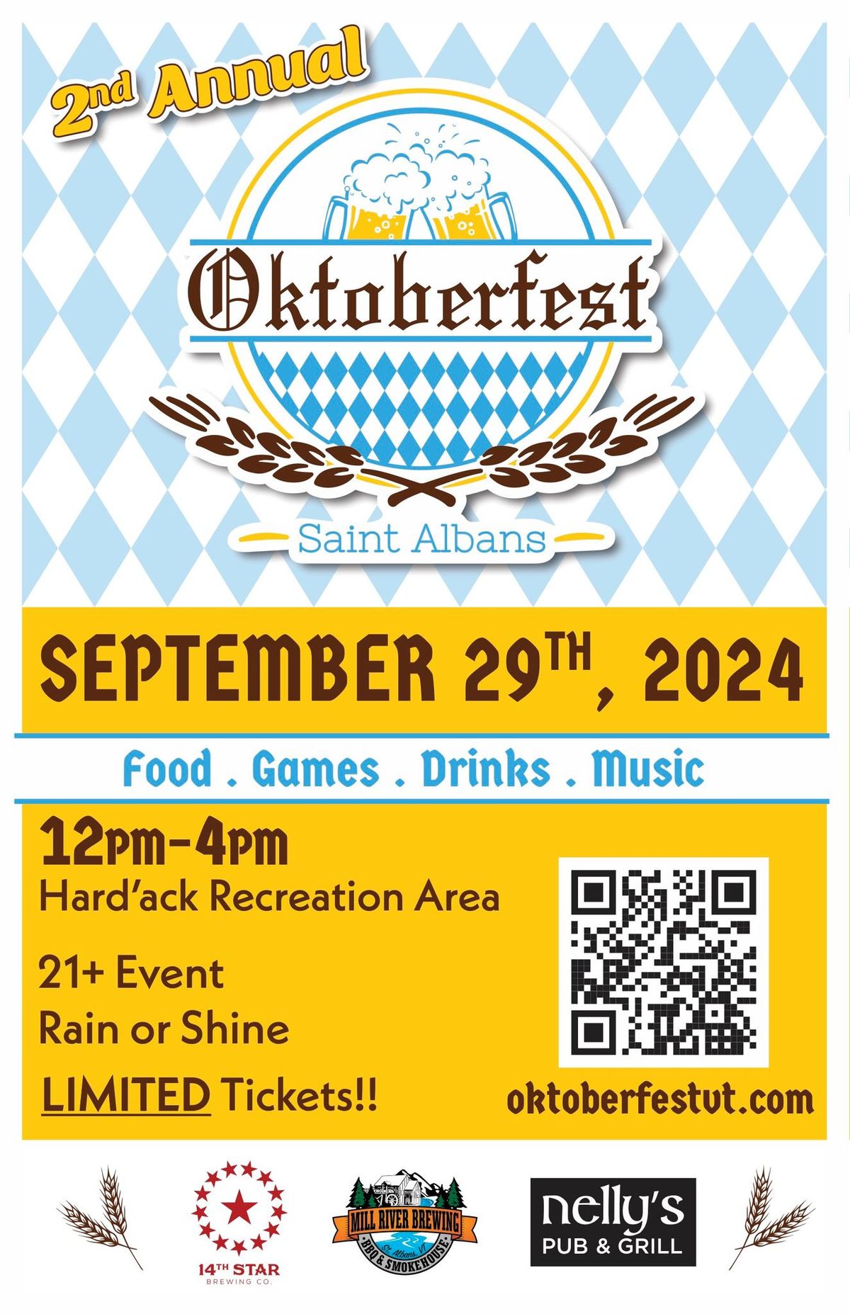 2nd Annual Saint Albans Oktoberfest (21+) 