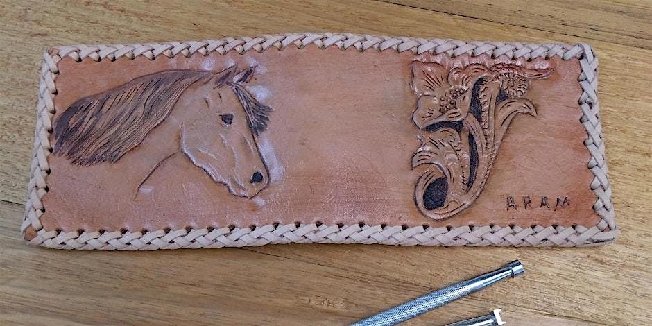 Intro to Leather Carving & Stamping:  Laced Wallet with Aram Omara