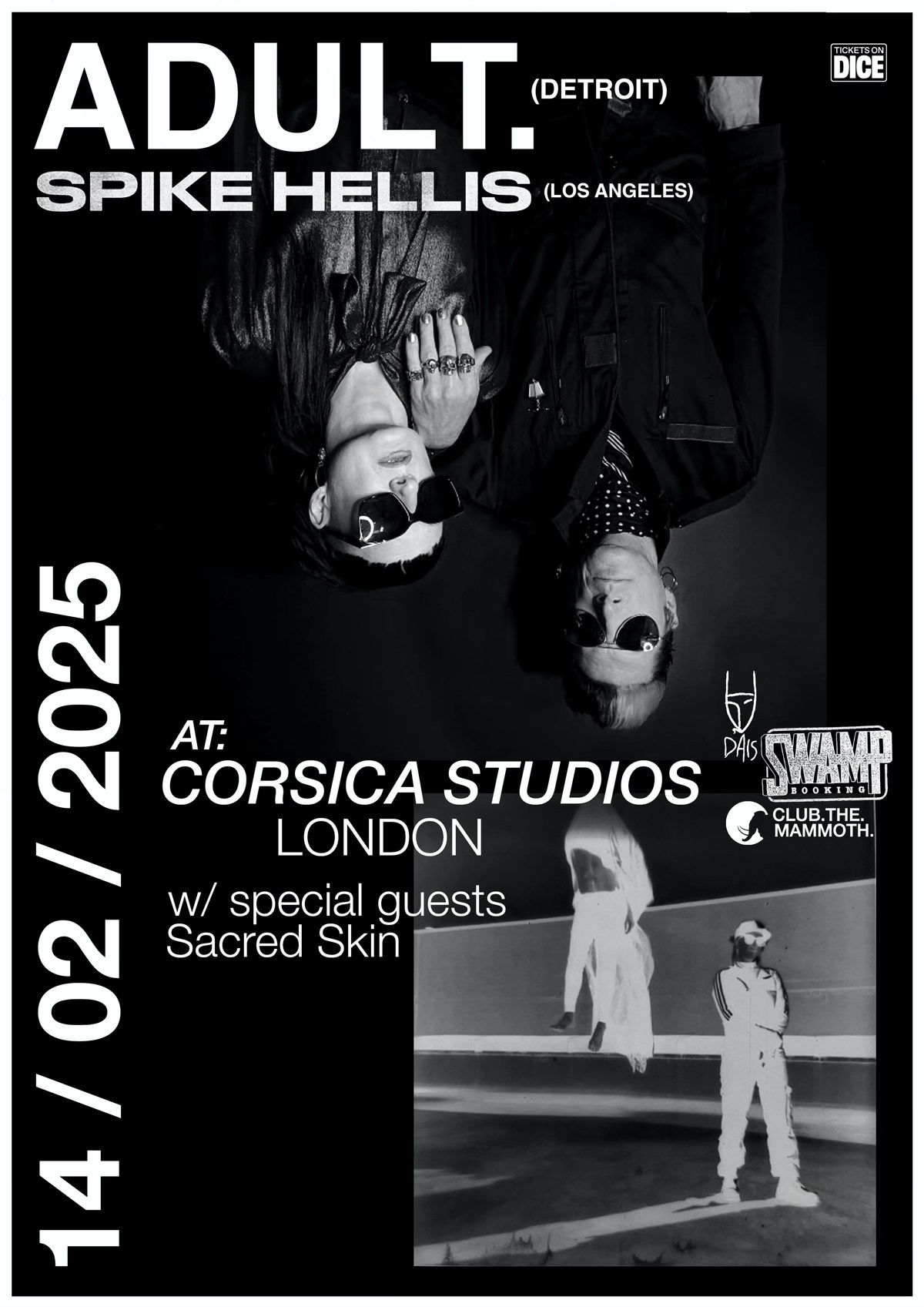 ADULT. + Spike Hellis & Sacred Skin | Corsica Studios