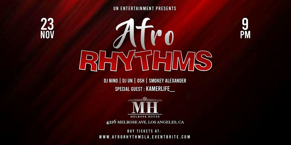 AFRO RHYTHMS (Where Afrobeats, Afro House, and Amapiano Connect)