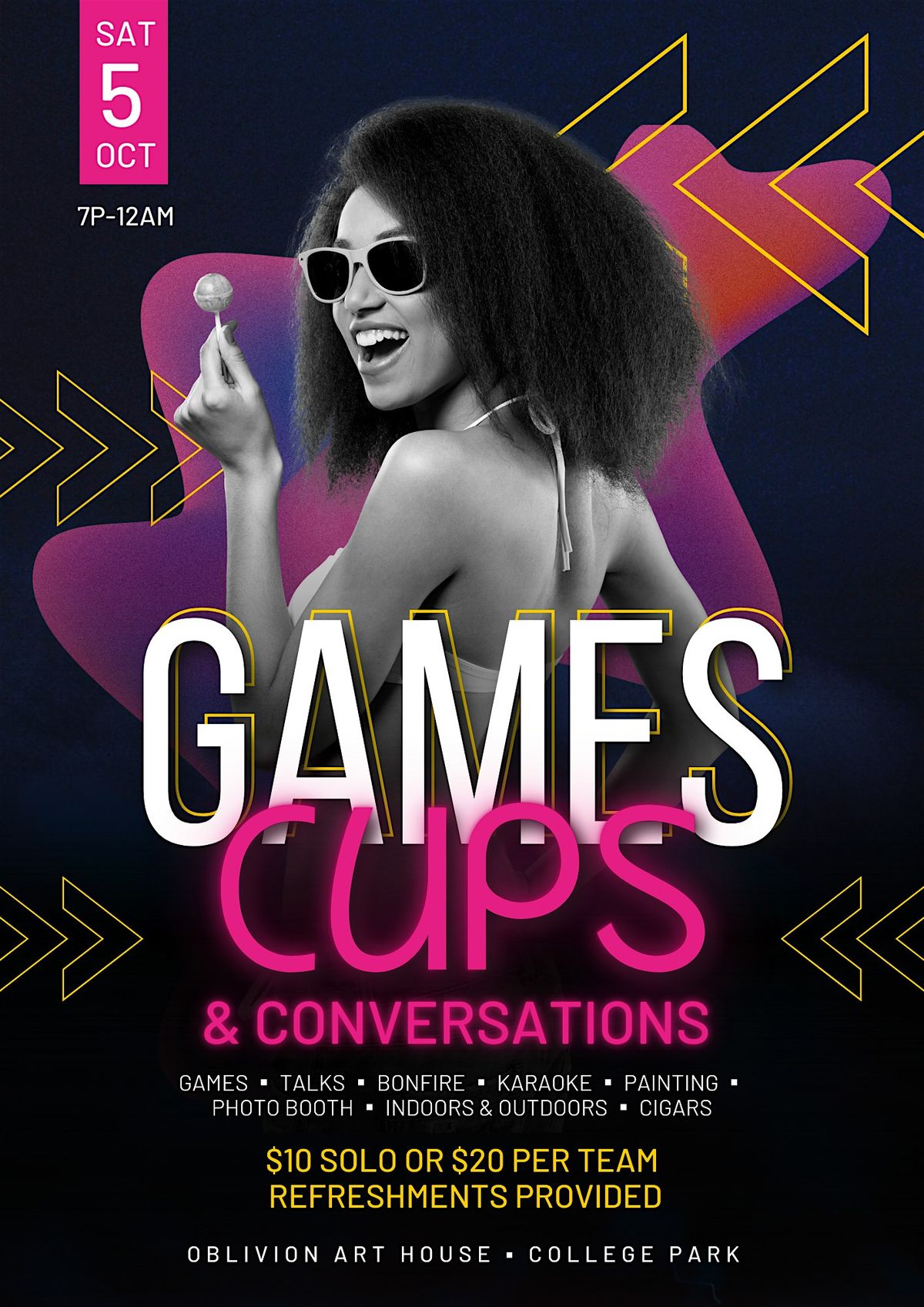 Games, Cups and Conversations