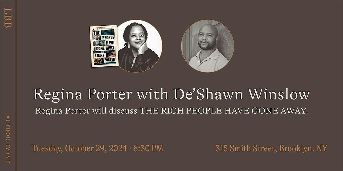 AUTHOR EVENT: Regina Porter and De'Shawn Winslow