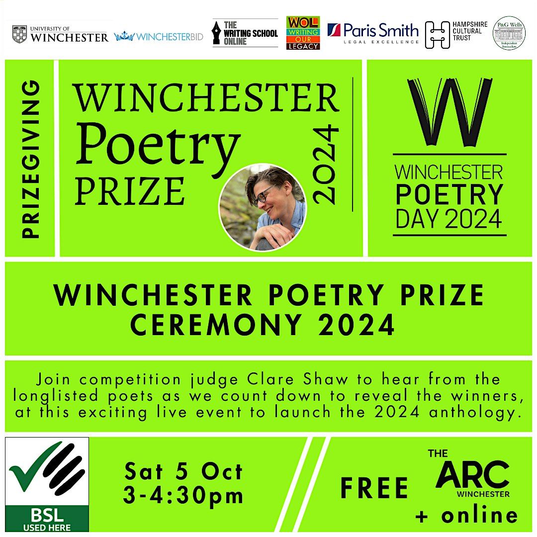 Winchester Poetry Prize Ceremony 2024