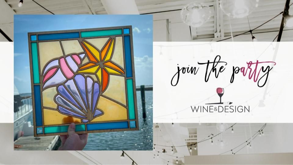 NEW! Resin Seashell Stained Glass Workshop! | Wine & Design