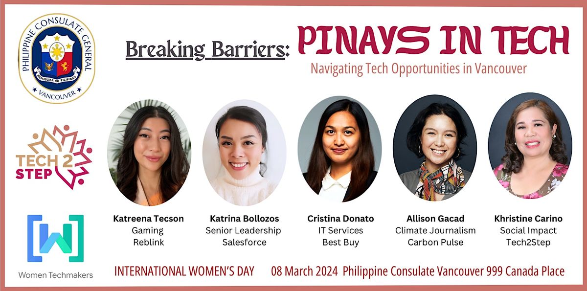 Breaking Barriers: Pinays in Tech - Navigating Tech Opportunities in YVR