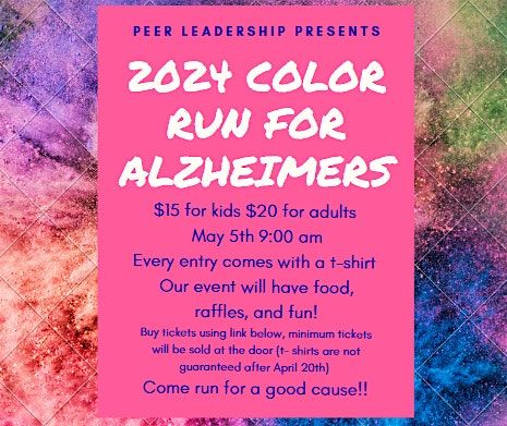 Color Run for the Alzheimers Association