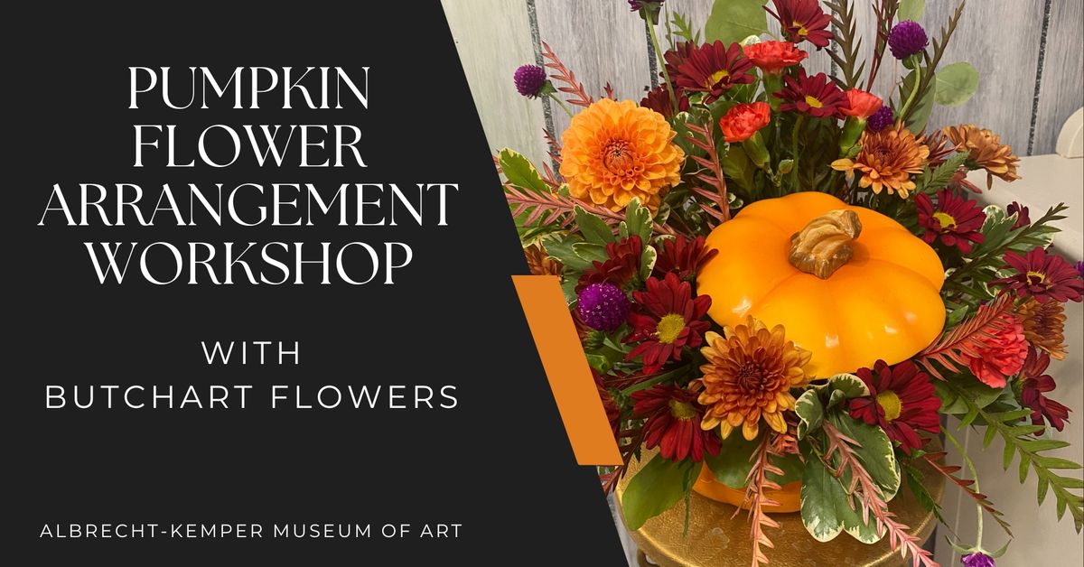 Pumpkin Flower Arrangement Workshop with Butchart Flowers