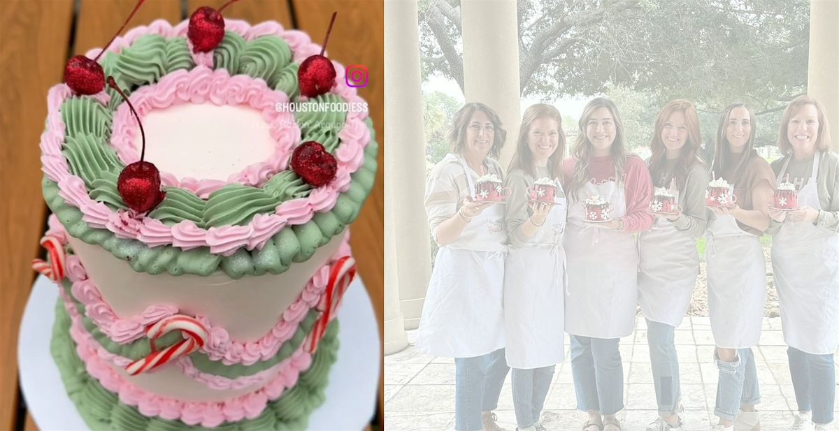 Cake and Tea in Katy: Mini Heart Cake Decorating Class