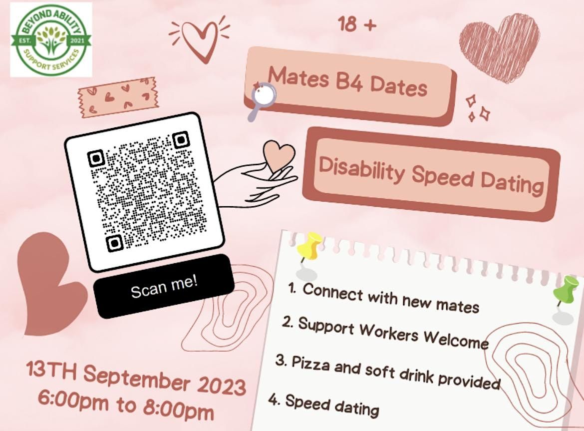 Mates B4 Dates (Disability Speed Dating), Genius Loves Company, Coffs ...