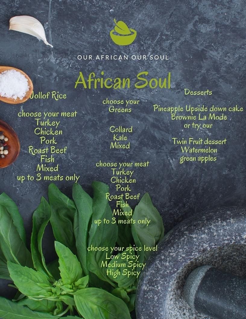 AFRICAN SOUL RESTAURANT GRAND OPENING!!!