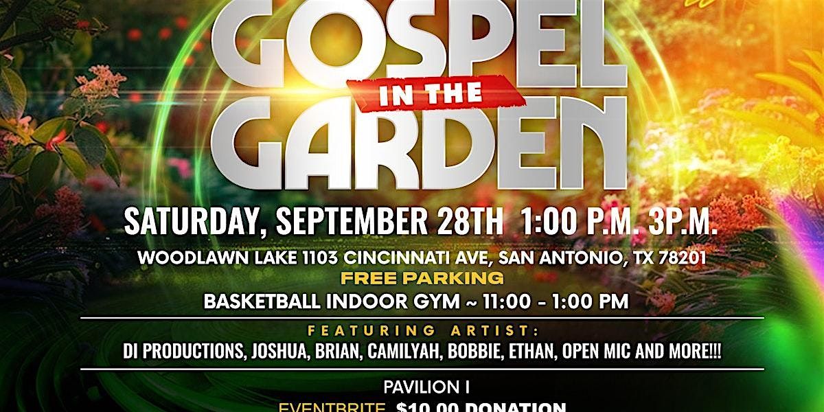 Artist participation Gospel in the Garden @Woodlawn Lake