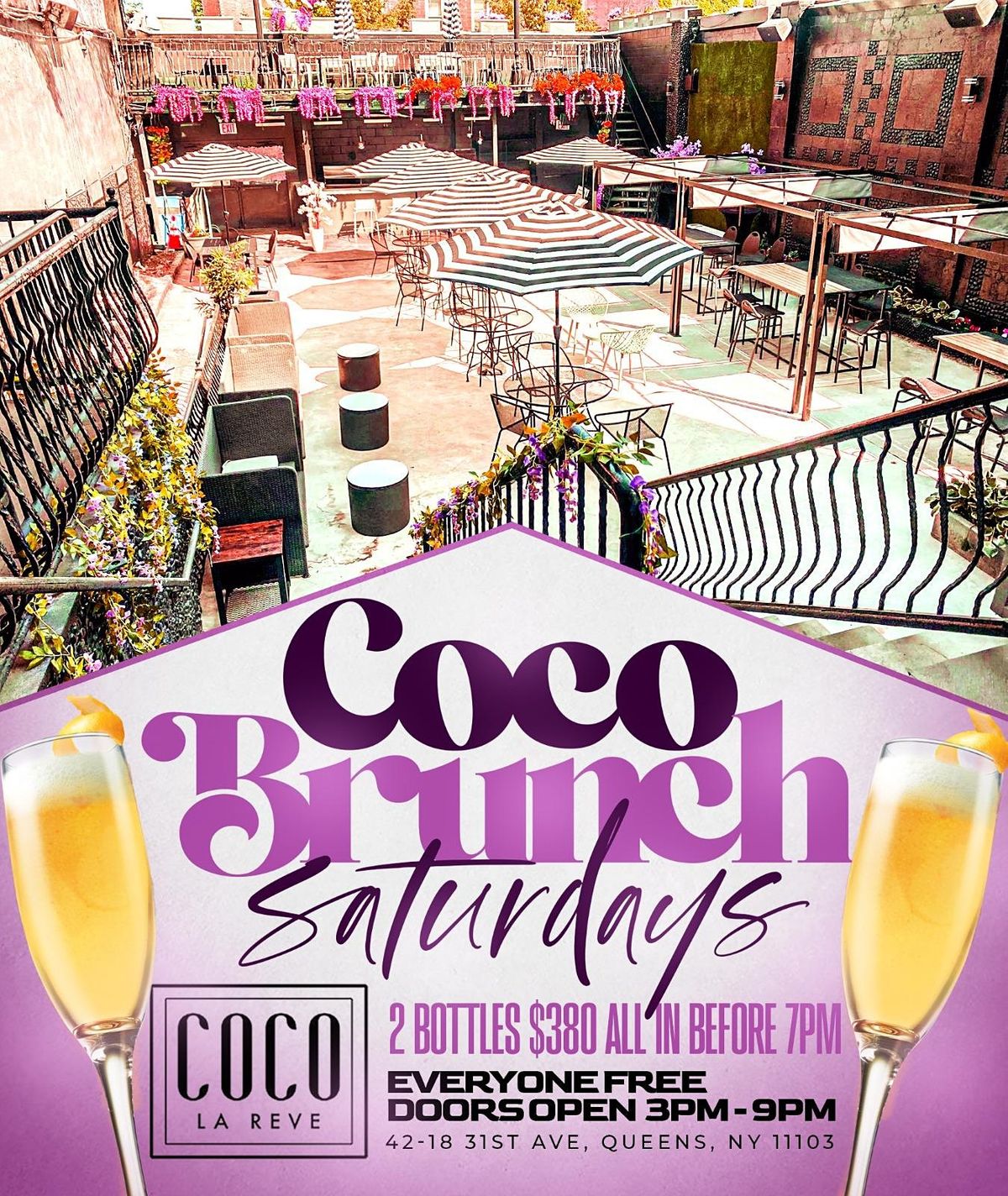 Coco Brunch and Day Party Saturdays at Coco La Reve (in #Queens), Coco ...