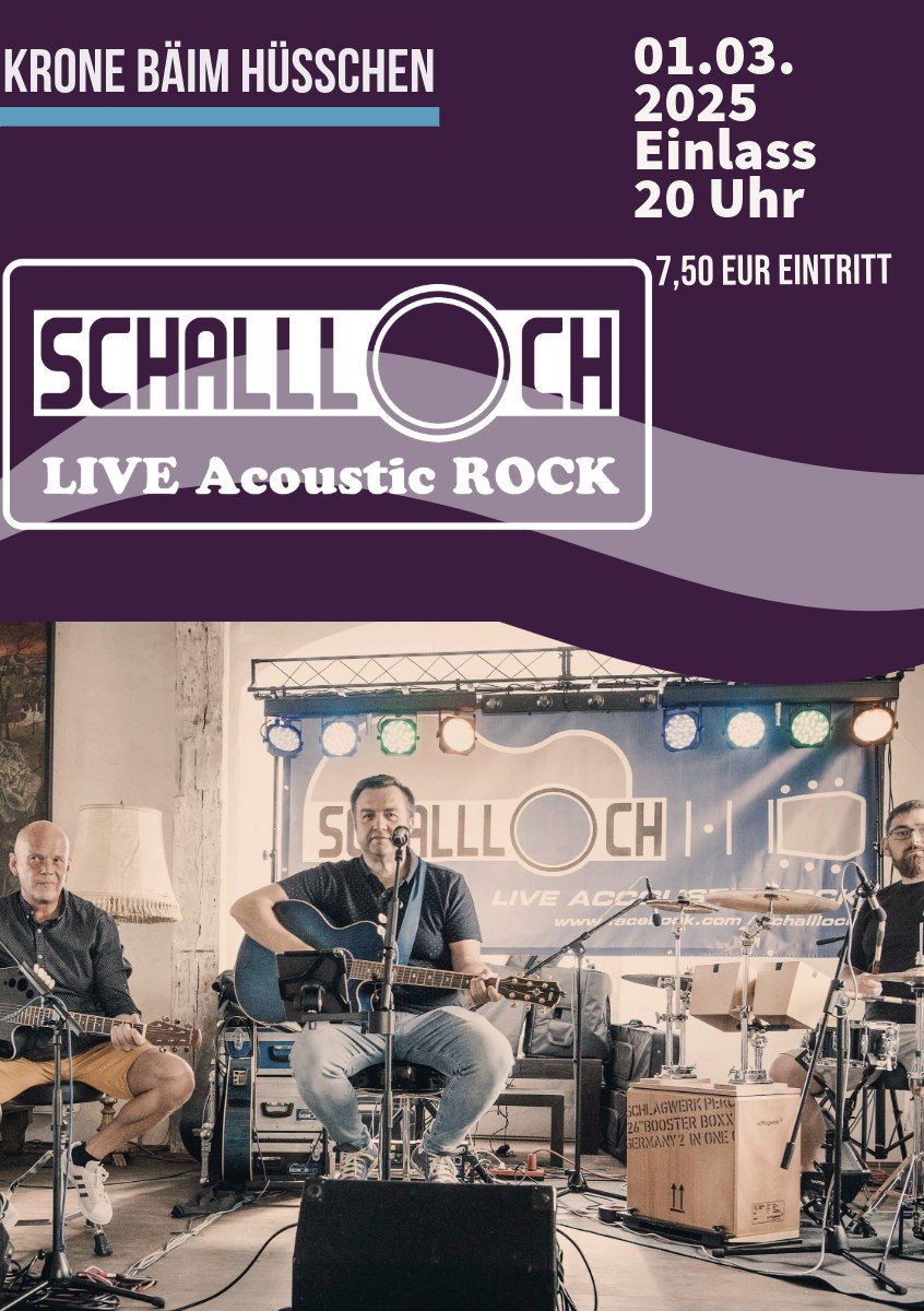 Live Acoustic Rock Band Schallloch in Ruhla