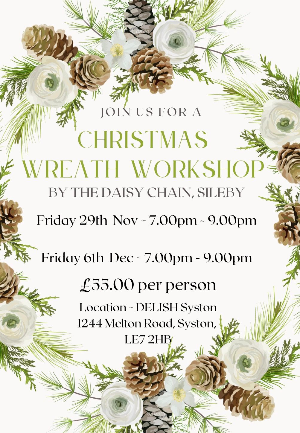 Christmas Wreath Workshop 