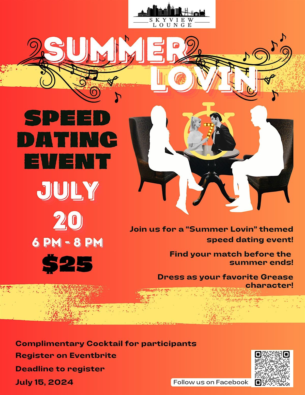 Summer Lovin Speed Dating @ the SkyView Lounge