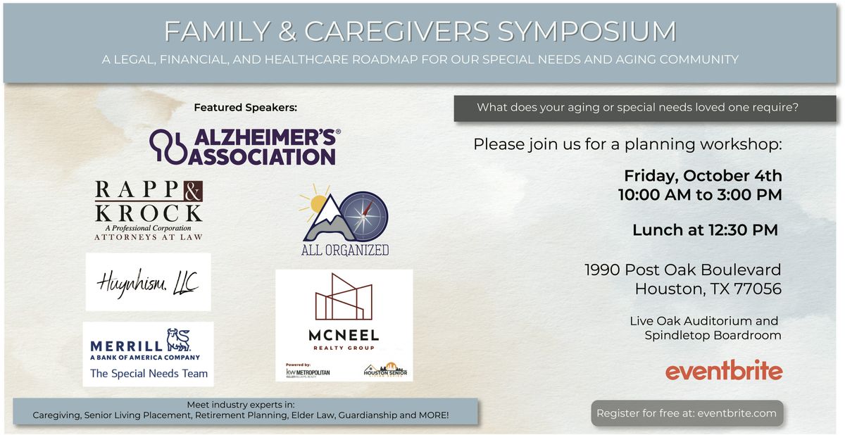 Family & Caregivers Symposium