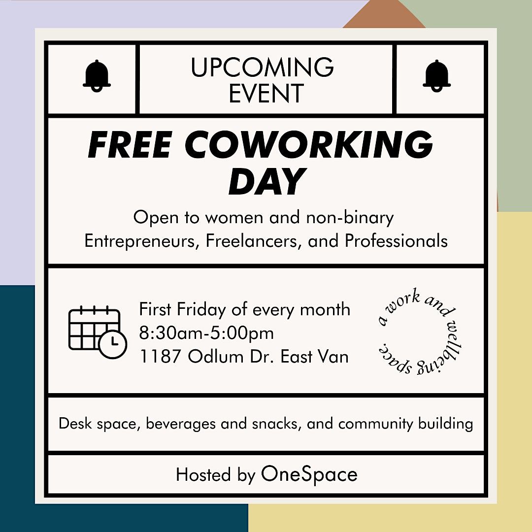 Free Coworking Day for Women and Non-Binary Entrepreneurs and Freelancers