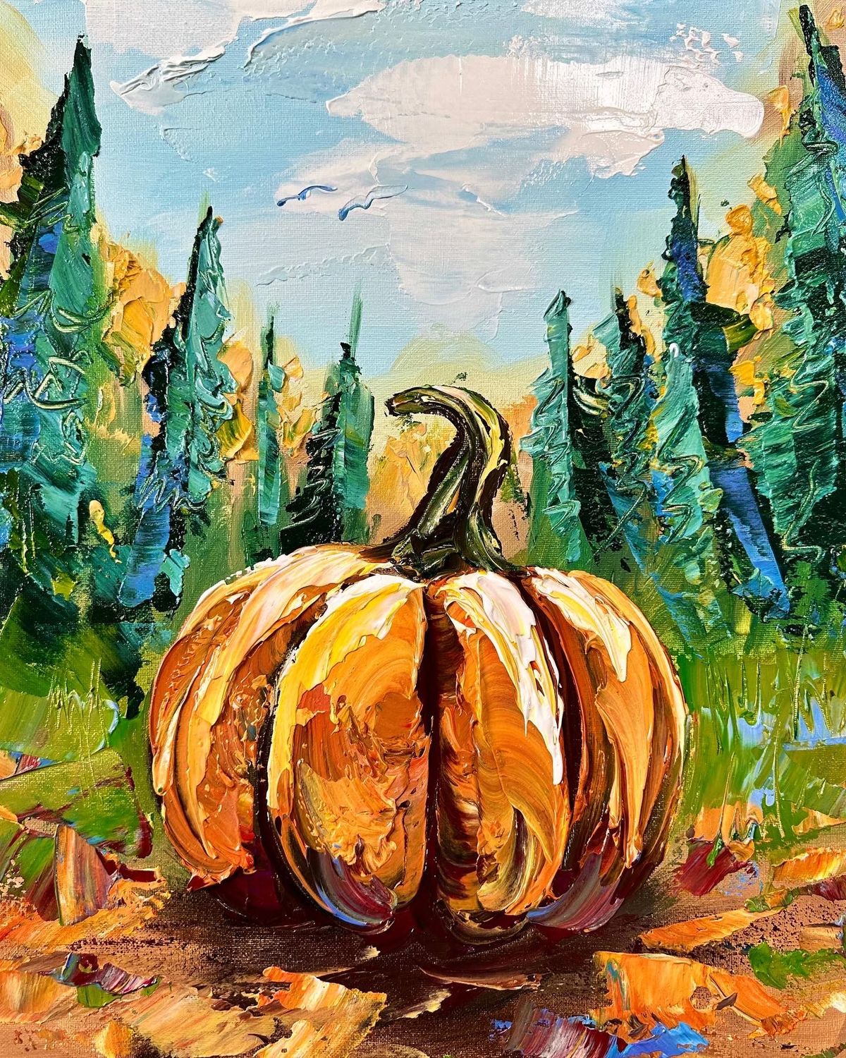 Palette Knife Series: Crisp Autumn Air