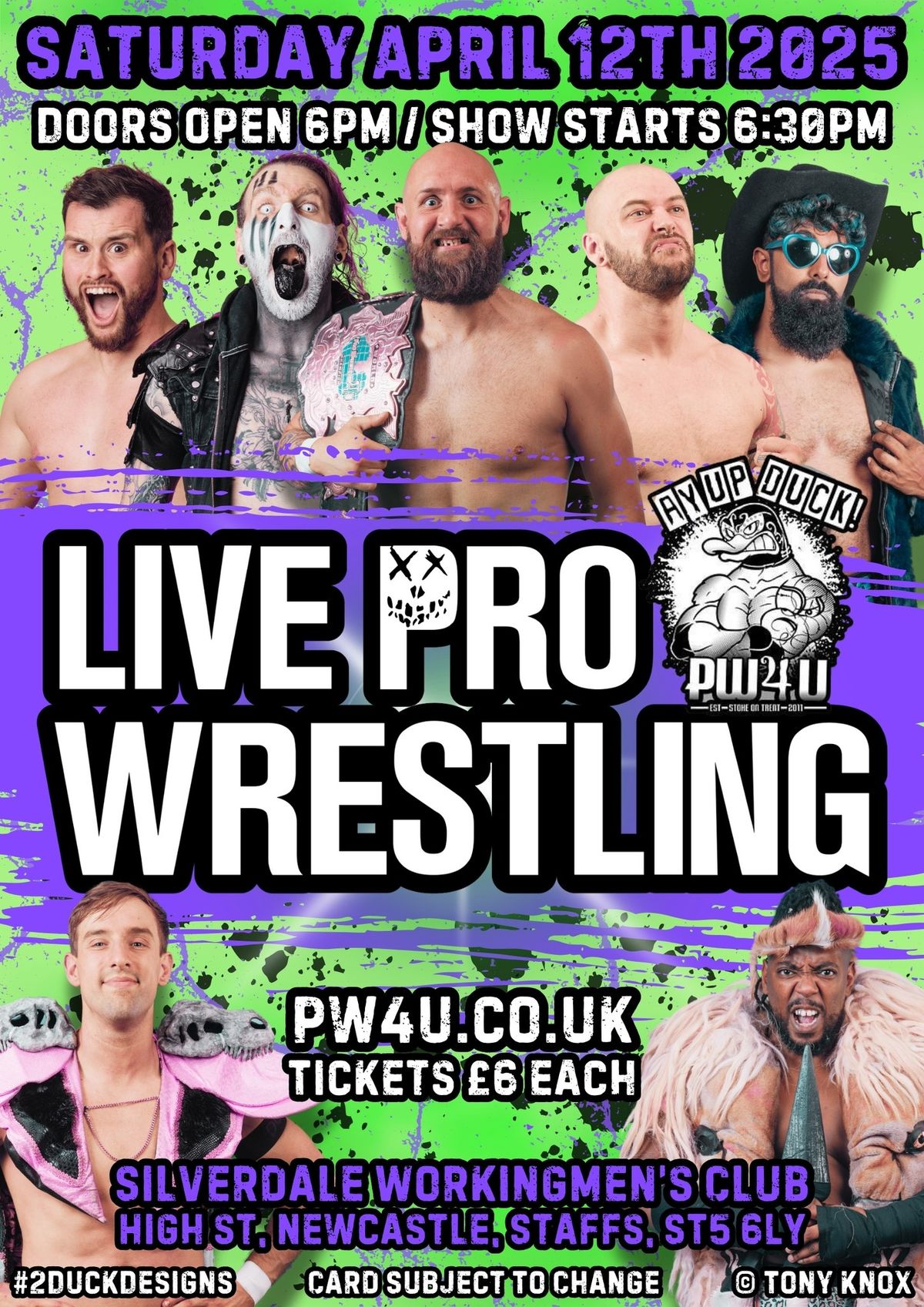 PW4U Wrestling - Sat April 12th 2025