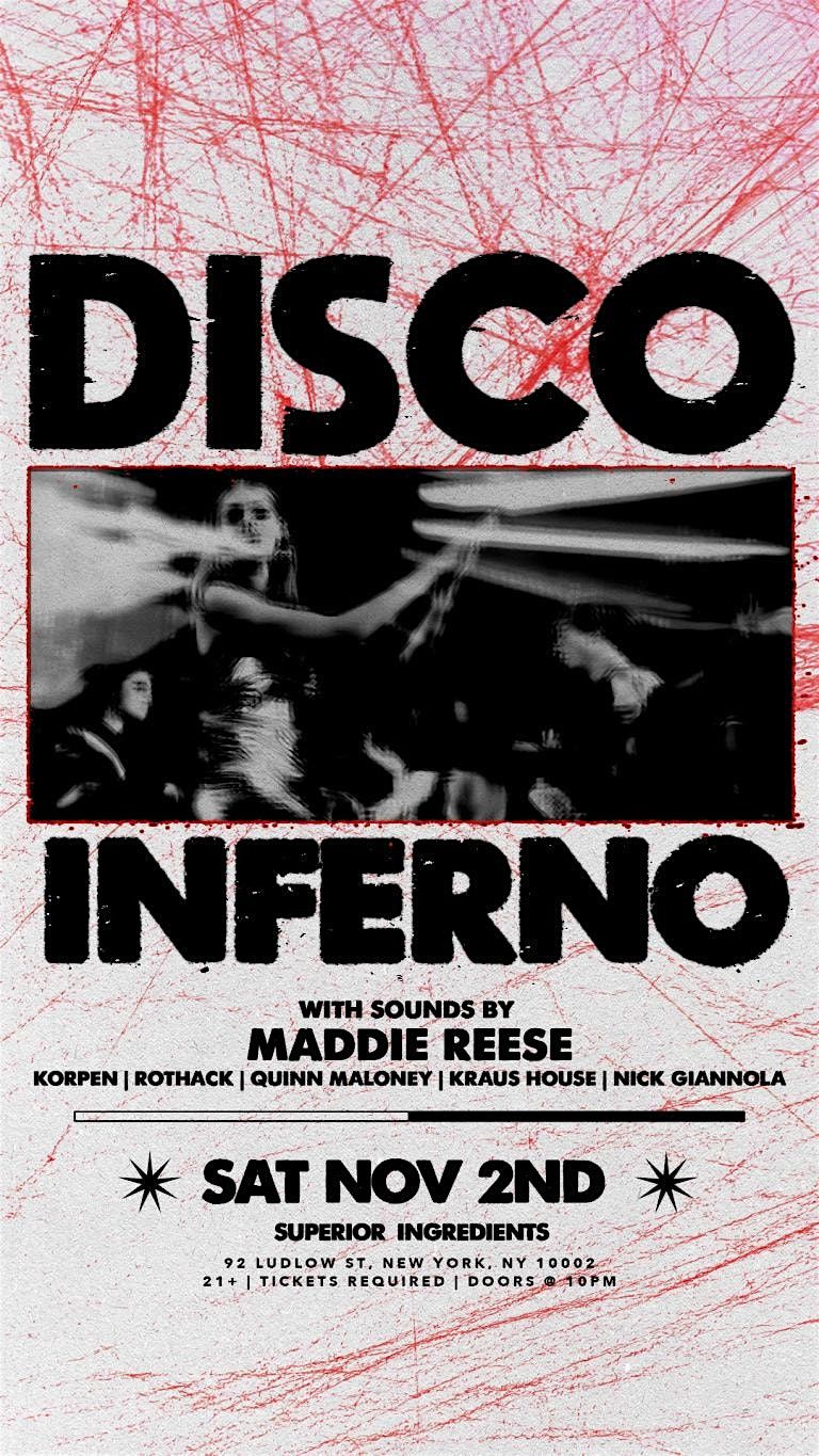 Disco Infierno at Superior Ingredients Halloween NYC