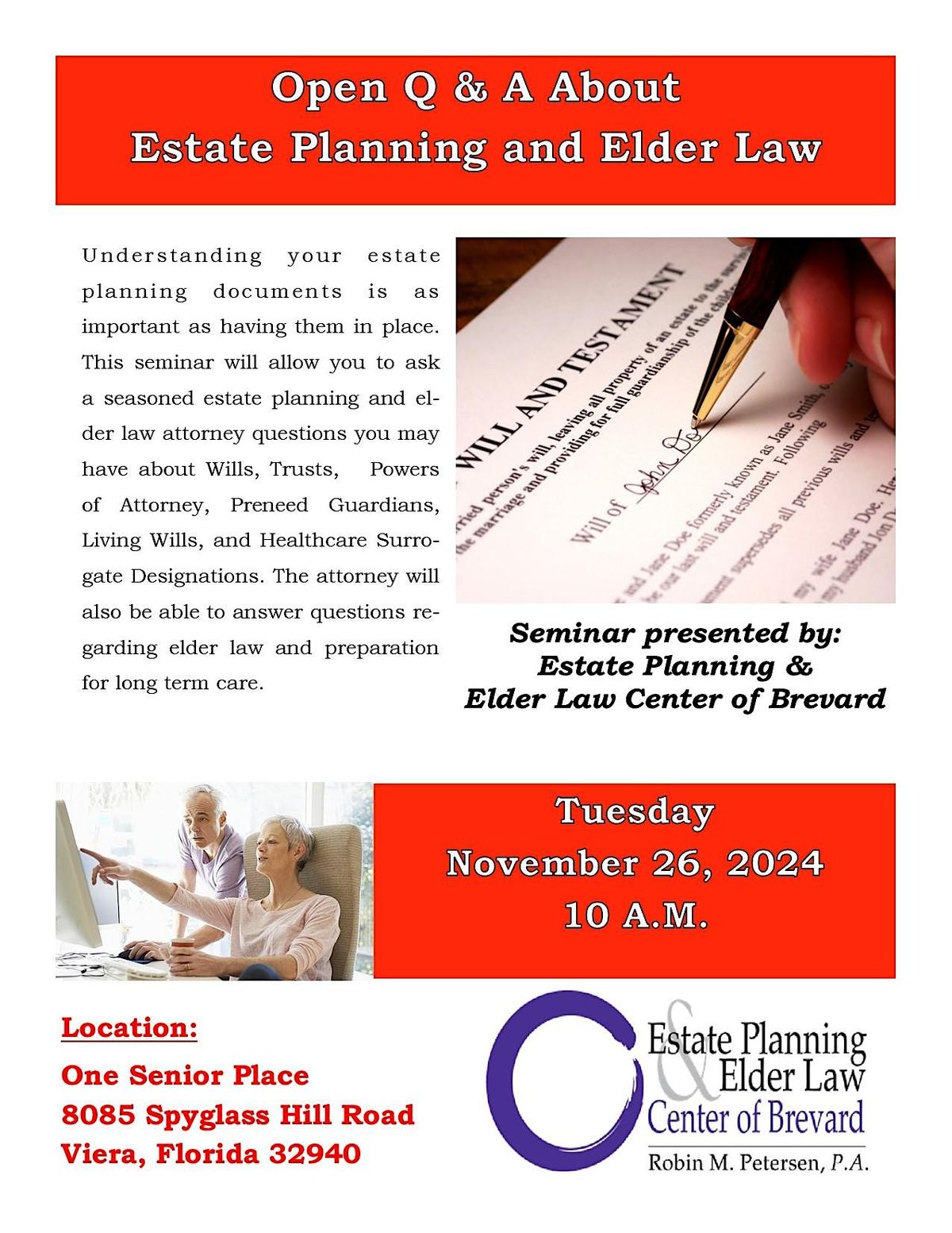 Open Q&A About Estate Planning And Elder Law