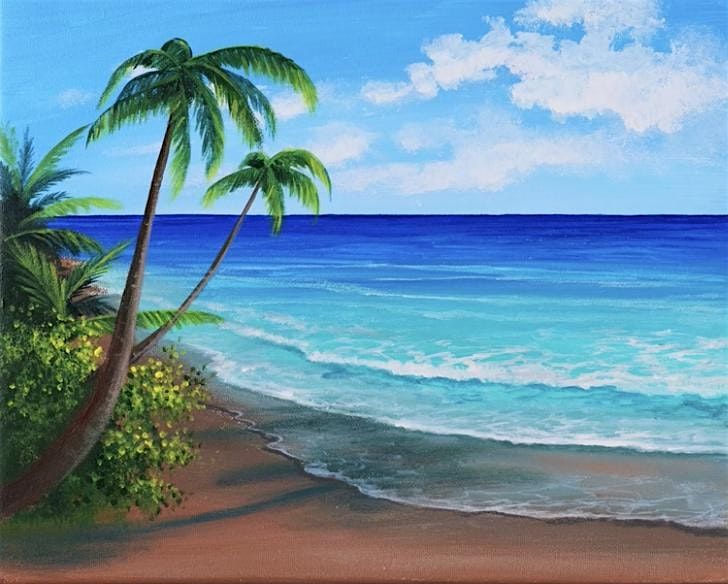 Paint a Beach Scene -Art Class Adult Social