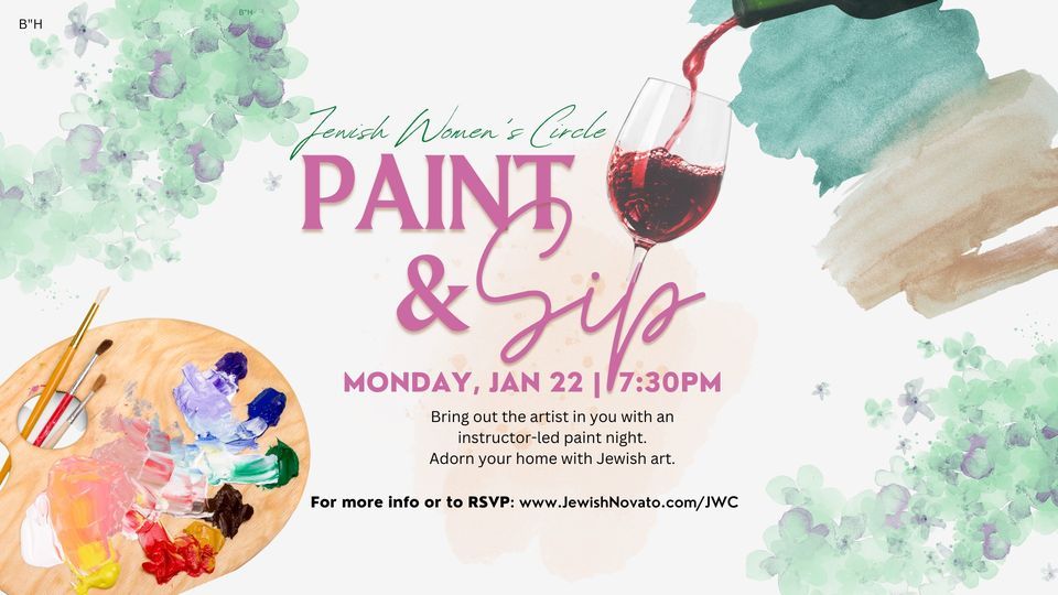 Jewish Women's Circle: Paint and Sip