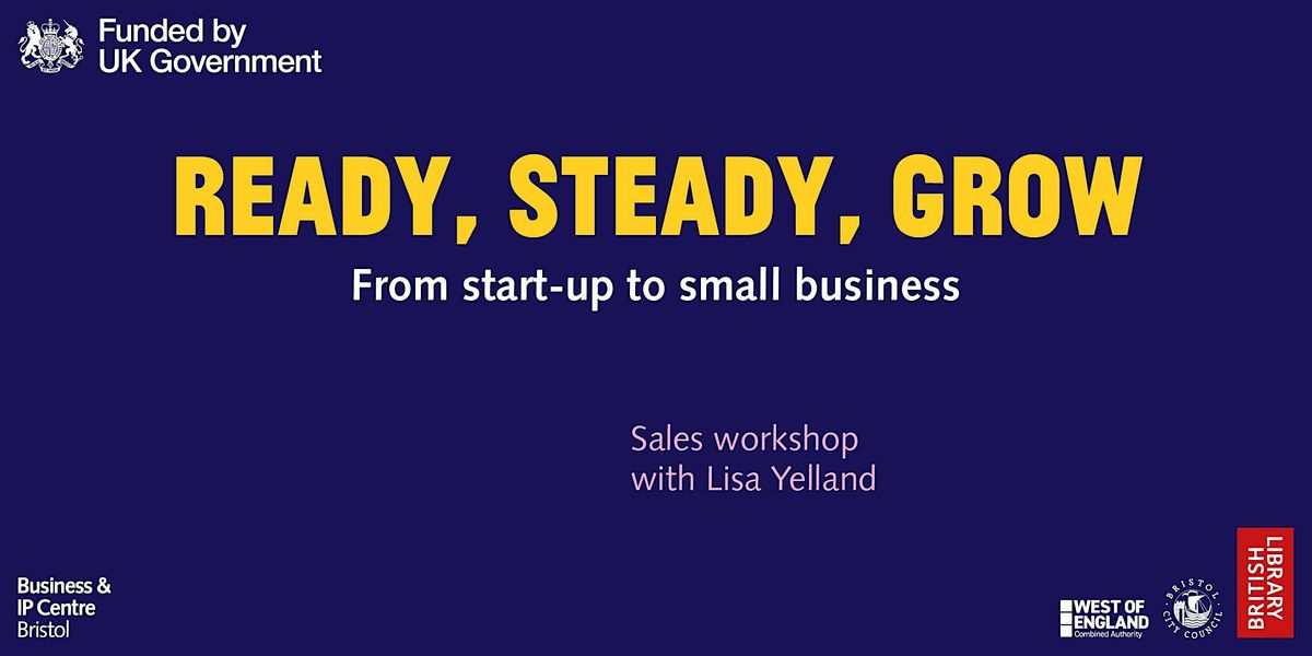 Ready Steady Grow  \u2013  Sales workshop