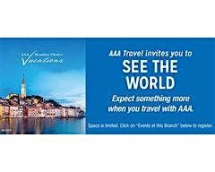 AAA Travel and Member Choice Vacations in person Travel Event