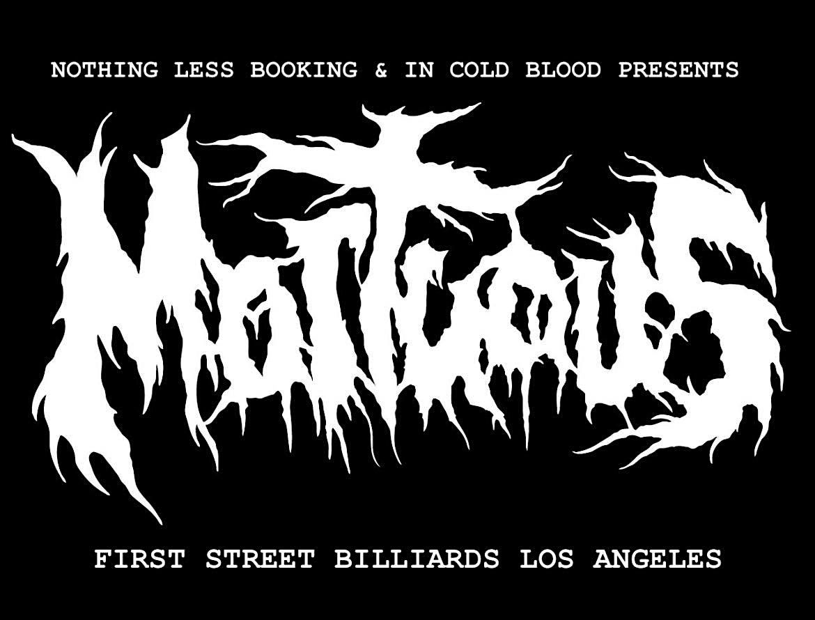 MORTUOUS & CEMETERY FILTH @ First Street Billiards Los Angeles