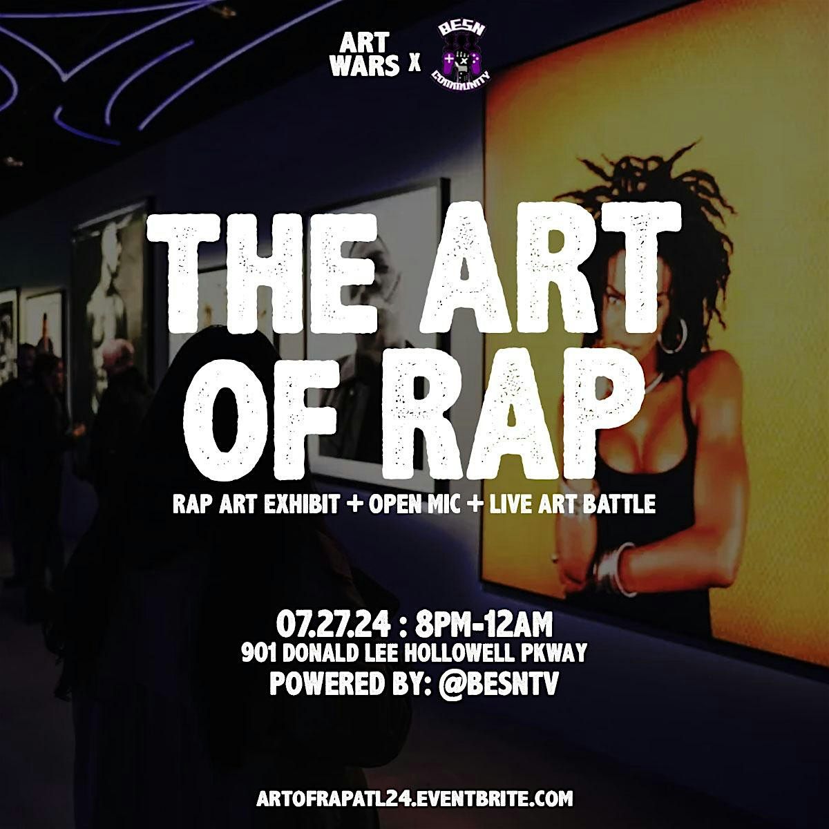 THE ART OF RAP: Rap Art Exhibit + Open Mic + Live Art Battle