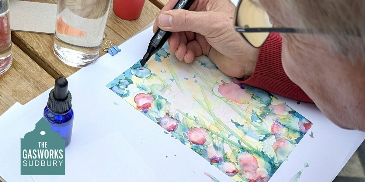 Alcohol Ink Flowers Workshop with Millie Moth