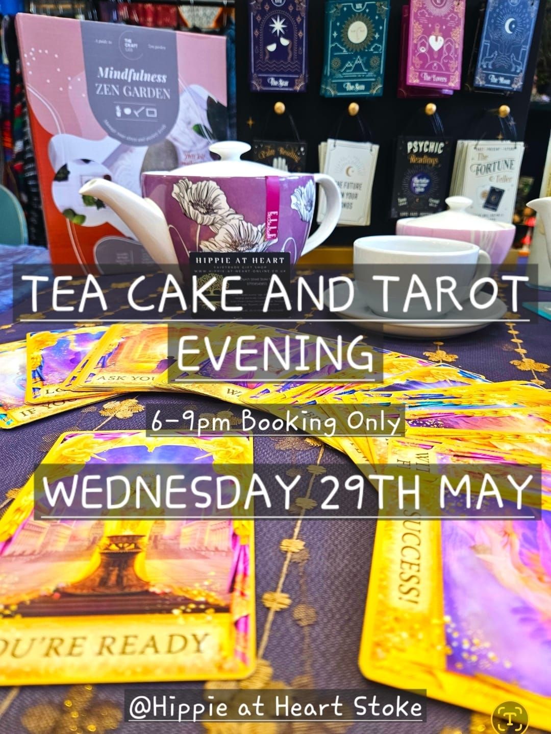 FULLY BOOKED Tea Cake and Tarot Evening- Booking Only