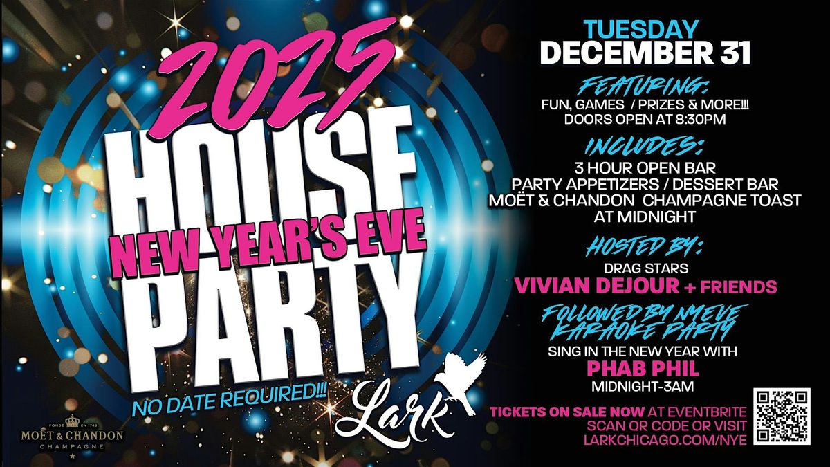 NYE 2025 House Party @ Lark Chicago