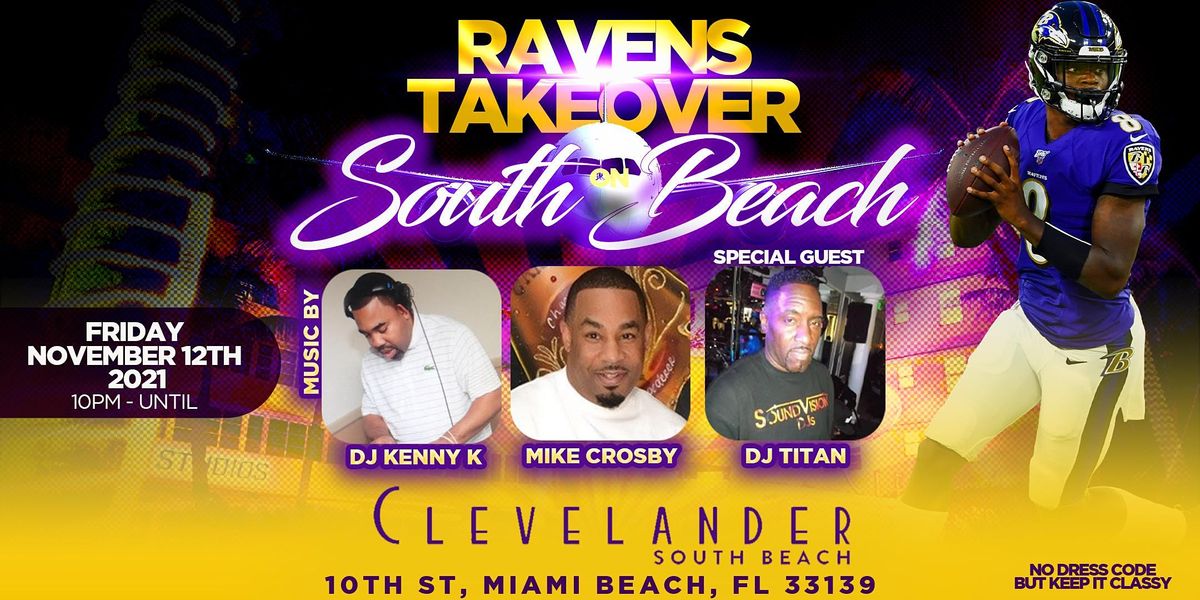 Ravens Takeover at Clevelander South Beach