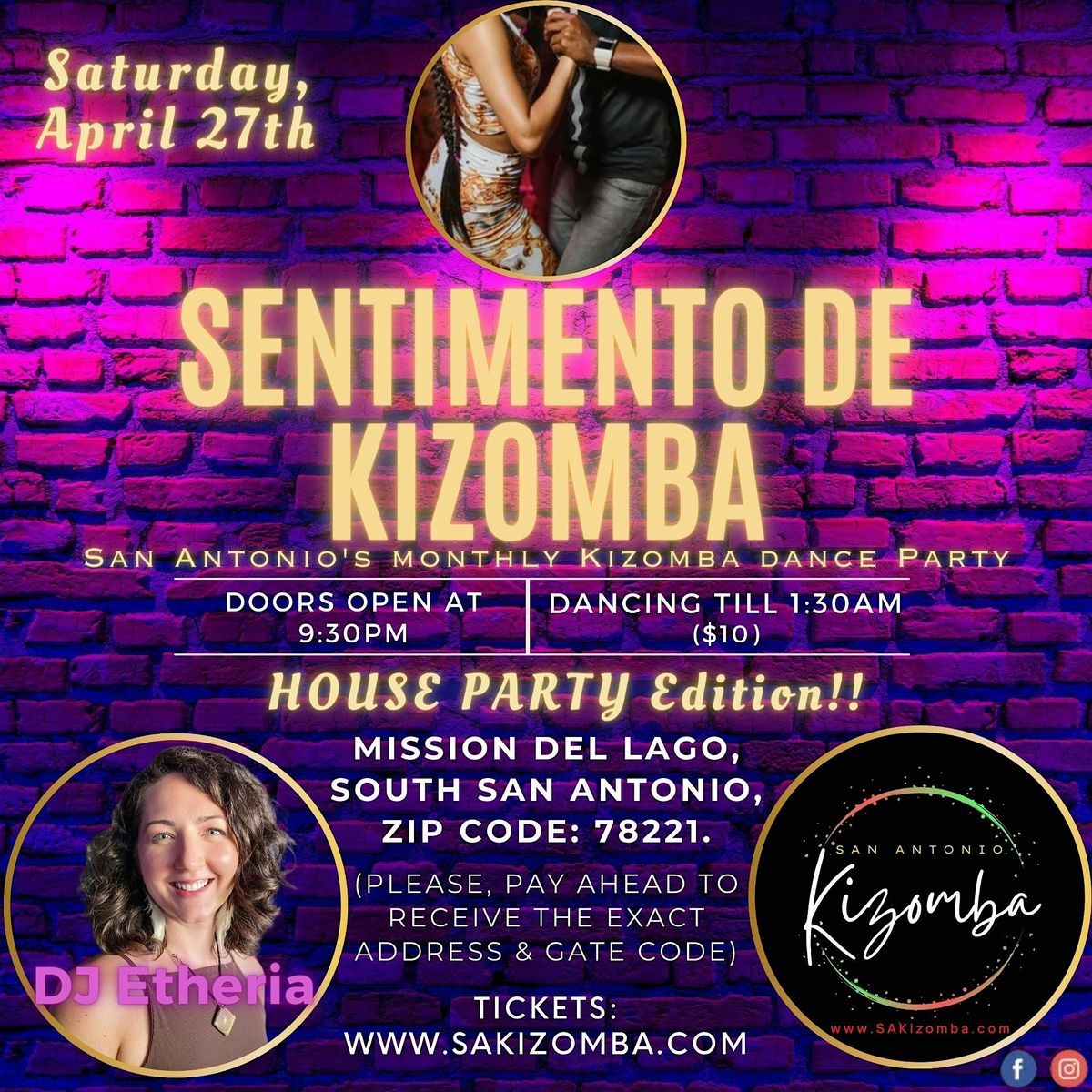 Sentimento De Kizomba (April House Party)