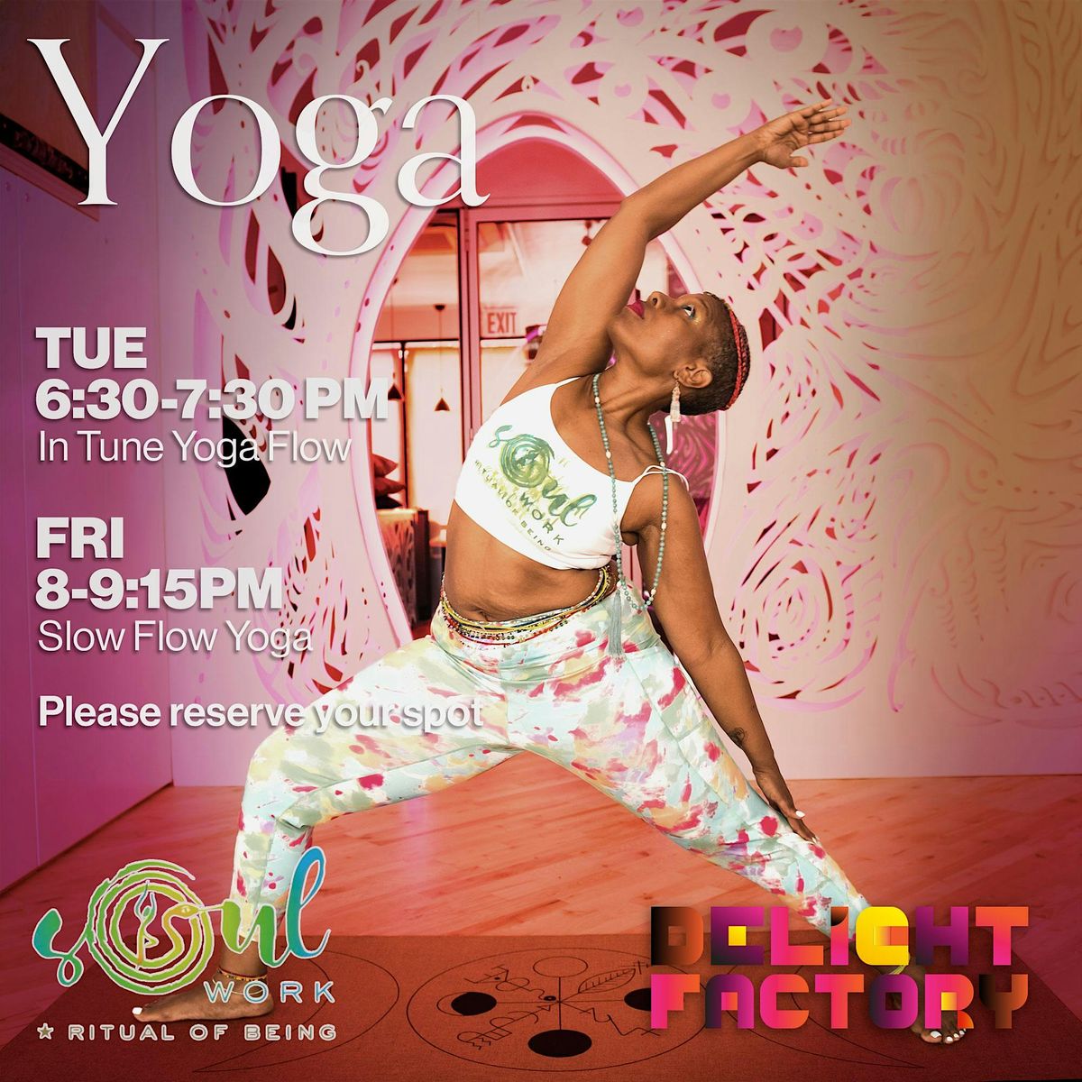 Yoga at Delight Factory - Tuesdays & Fridays