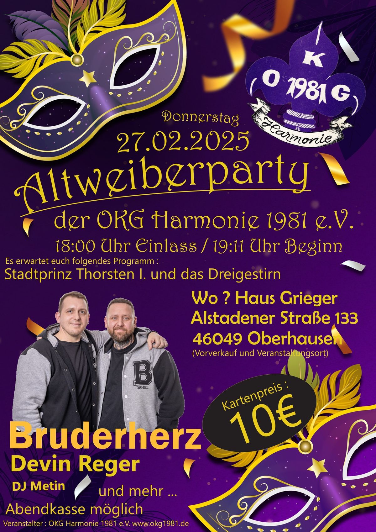 Altweiberparty der OKG Harmonie 1981 e.V.