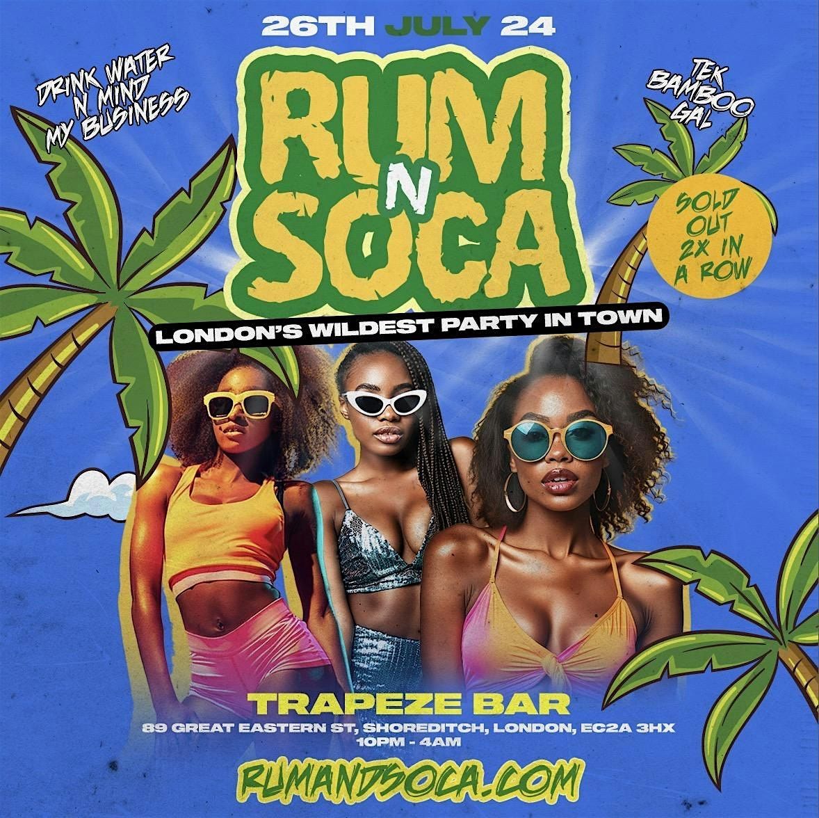 RUM AND SOCA - Shoreditch Carnival Summer Party