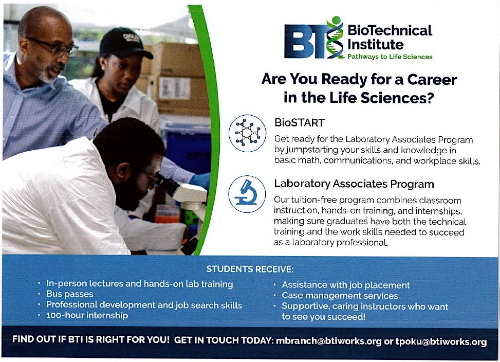 East Balt - Free Training-Become A Lab Tech: Get Ready For Your New Career!