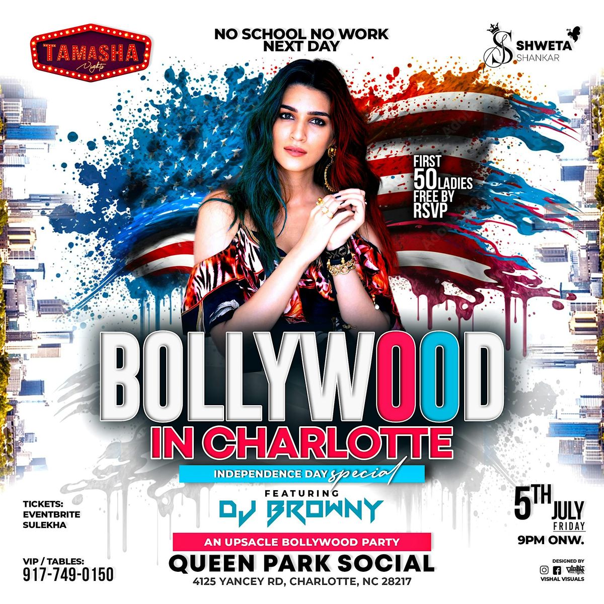 CHARLOTTE TAMASHA NIGHTS | JULY 5TH |DJ BROWNY | @QUEEN PARK SOCIAL