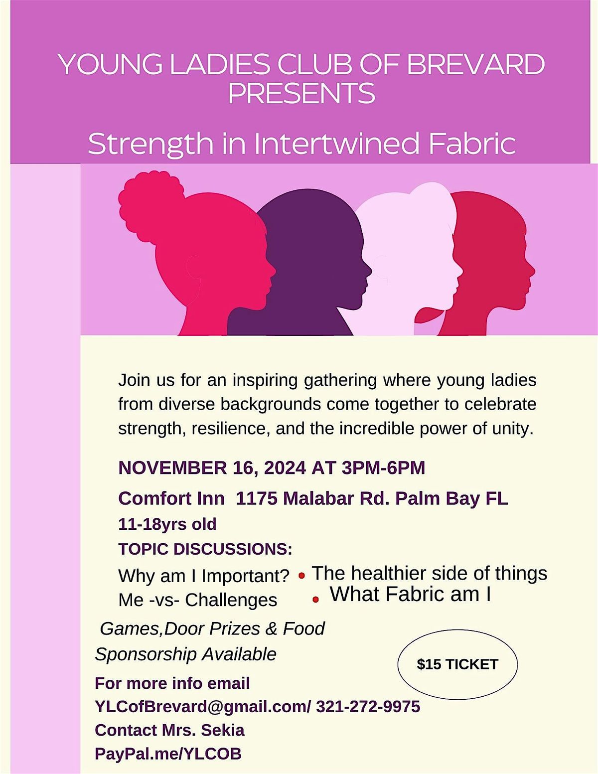 YLCofBrevard Presents Strength in Intertwined Fabric