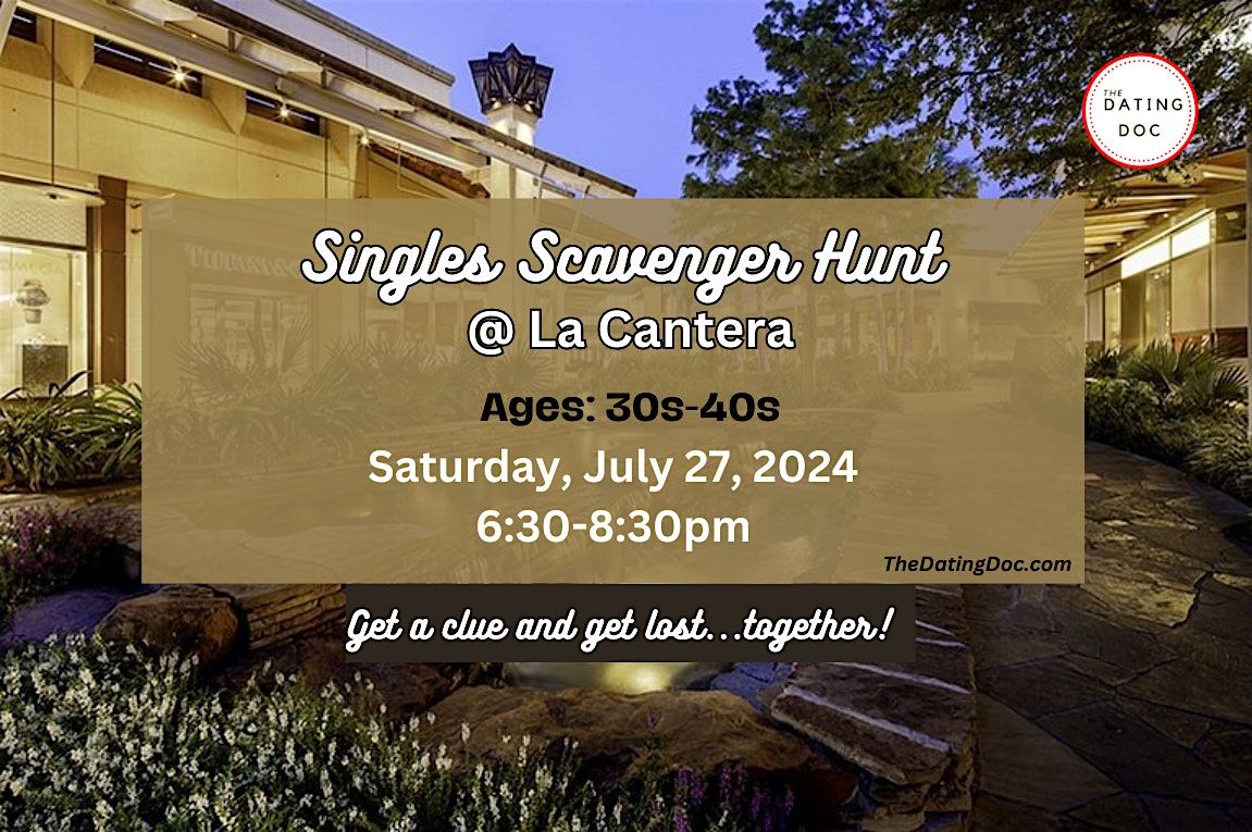 San Antonio Singles Scavenger Hunt (Ages: 30s-40s)