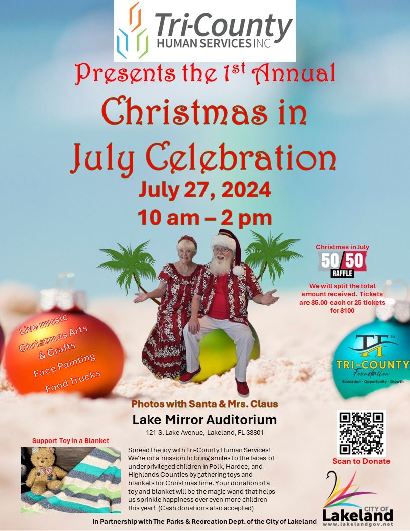 Christmas in July in Lakeland at the Lake Mirror Auditorium