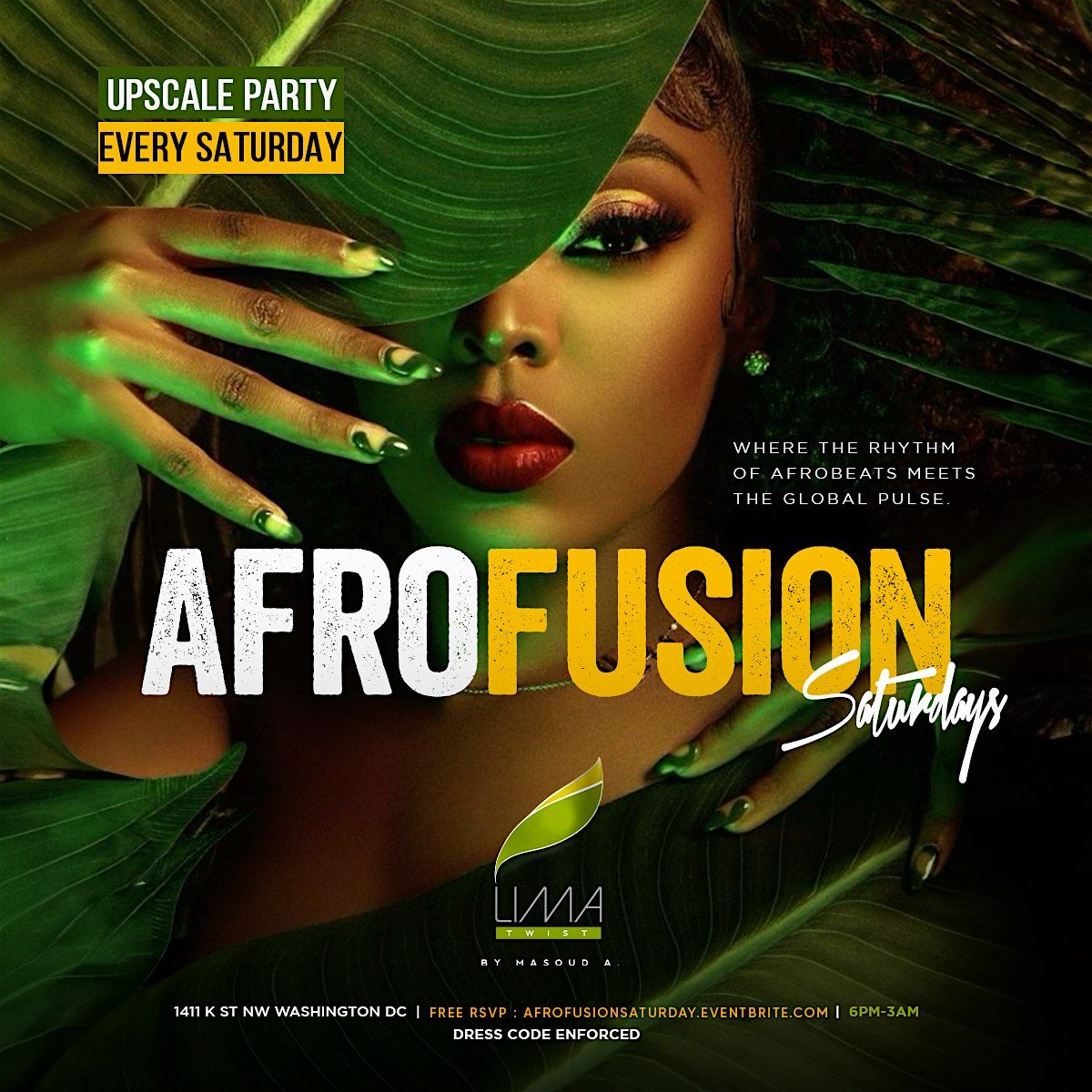 Afrofusion Saturdays  Washington DC | Afrobeats & International Vibes