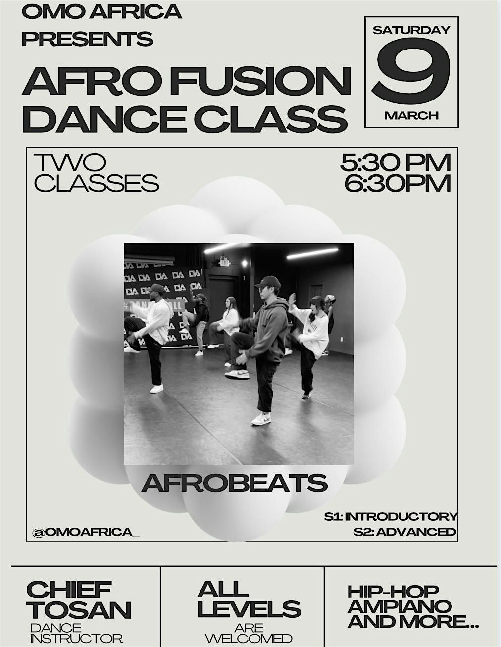 AfroBeats Dance Class Series: Session 1& 2